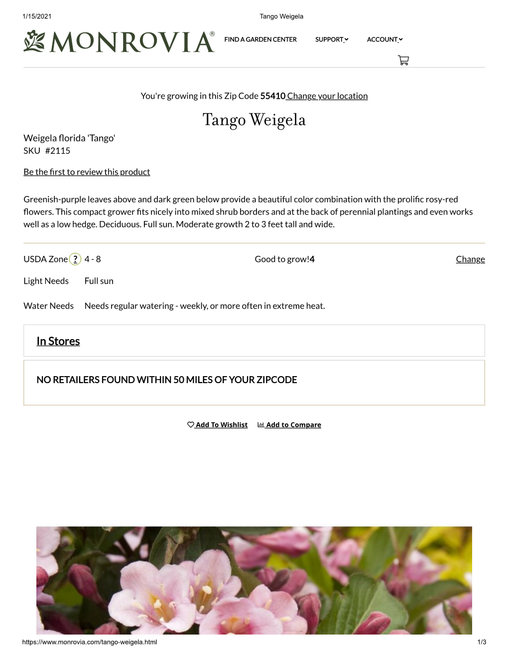 Tango Weigela