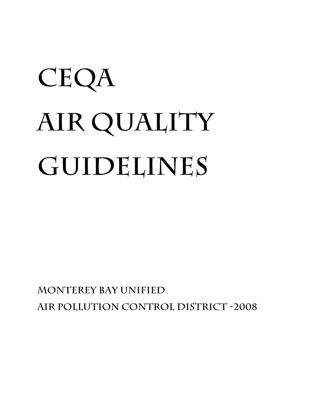 CEQA Guidelines