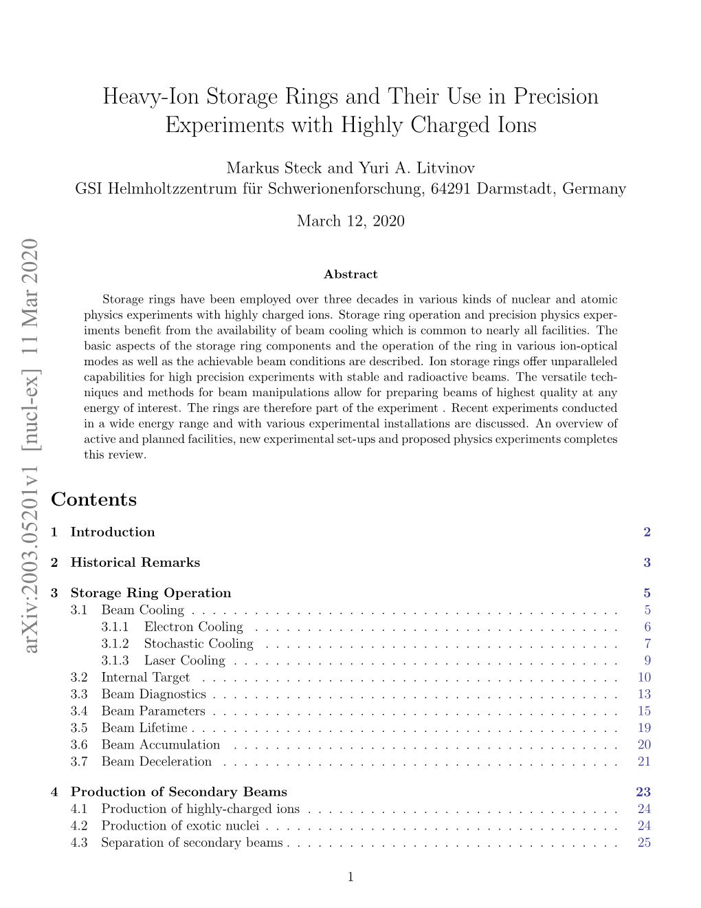 Heavy-Ion Storage Rings and Their Use in Precision Experiments with Highly Charged Ions