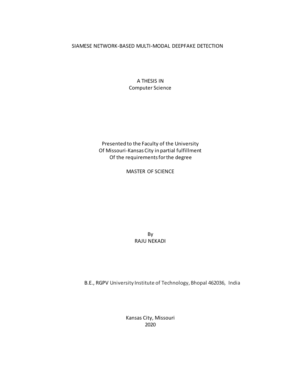 Siamese Network-Based Multi-Modal Deepfake Detection