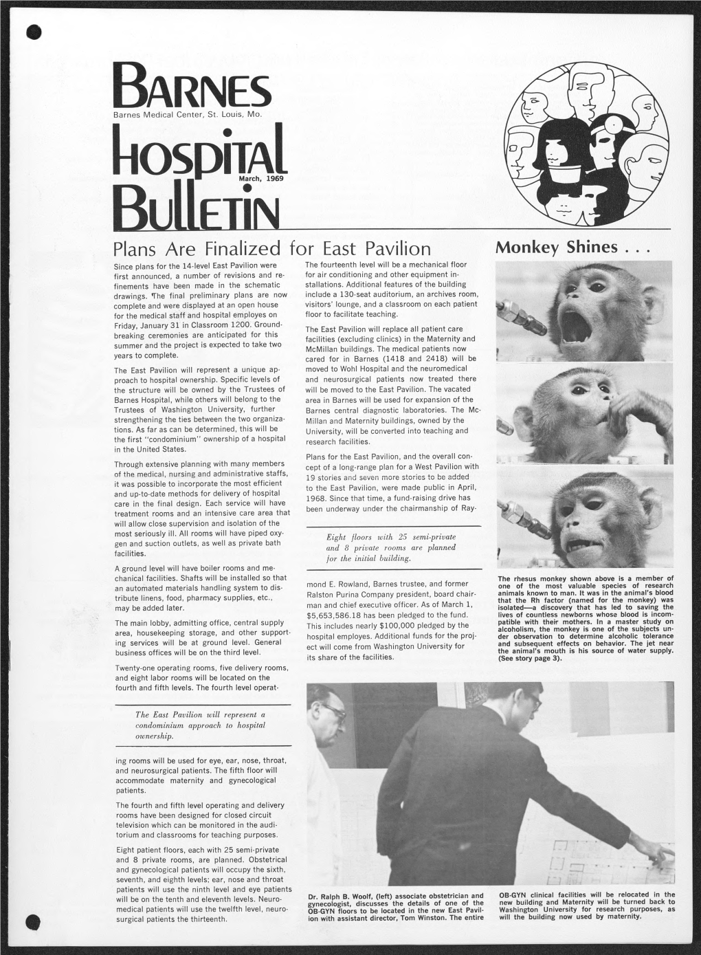 Barnes Hospital Bulletin Published by Public Relations Department Barnes Hospital, St