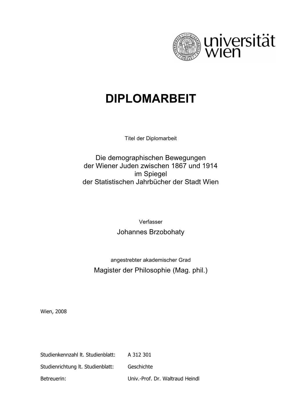 Diplomarbeit