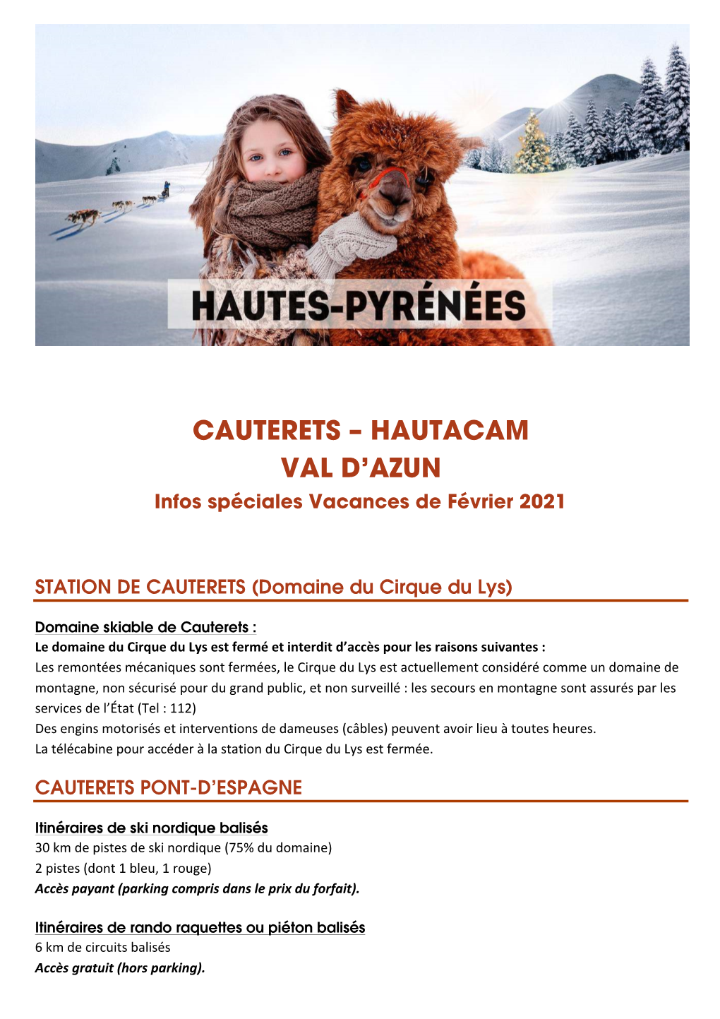 Cauterets – Hautacam Val D'azun