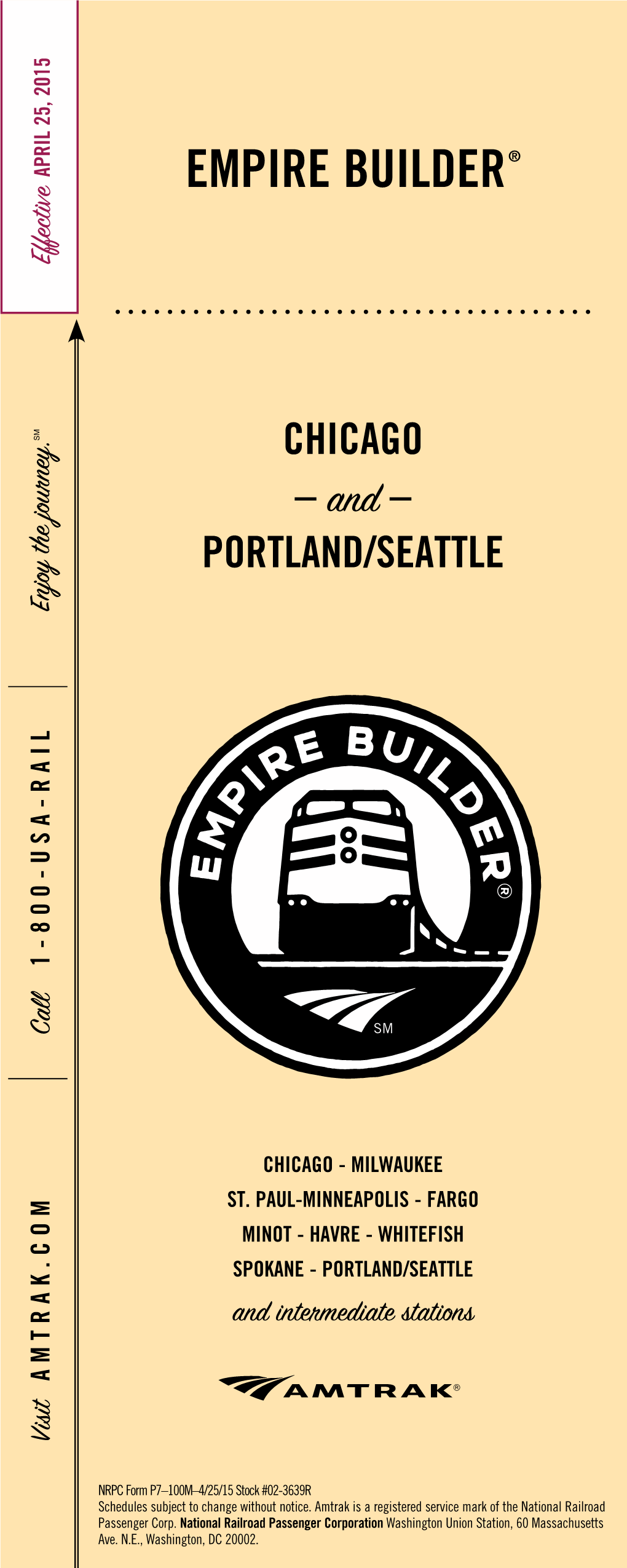 Empire Builder Portland/Seattle St