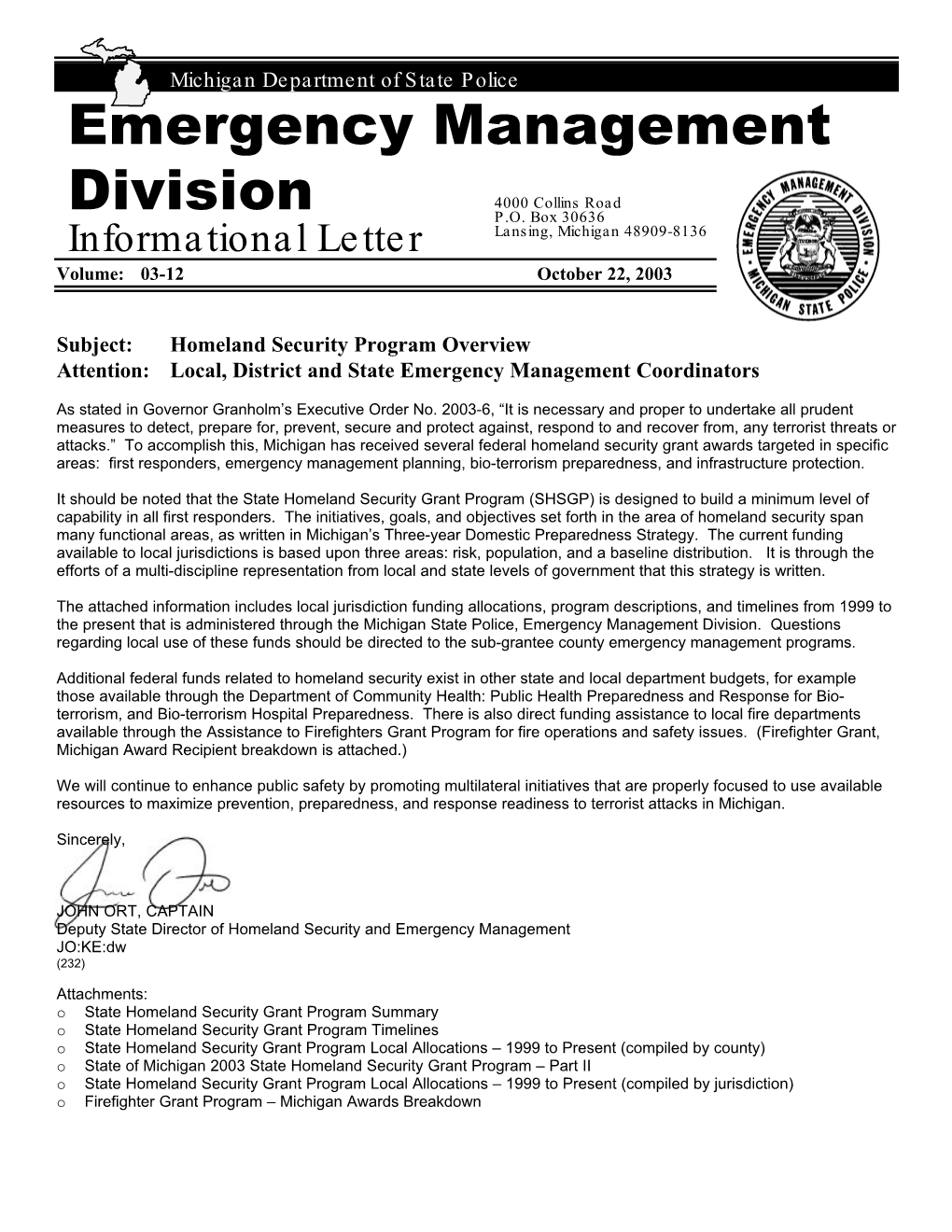 Emergency Management Division