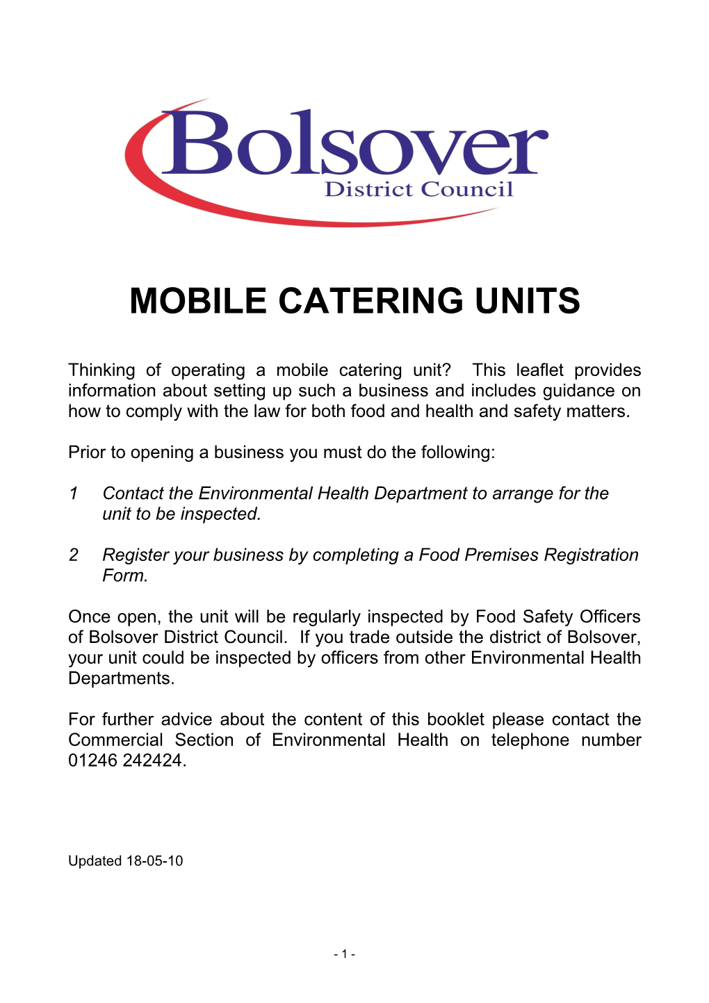 Mobile Catering Units