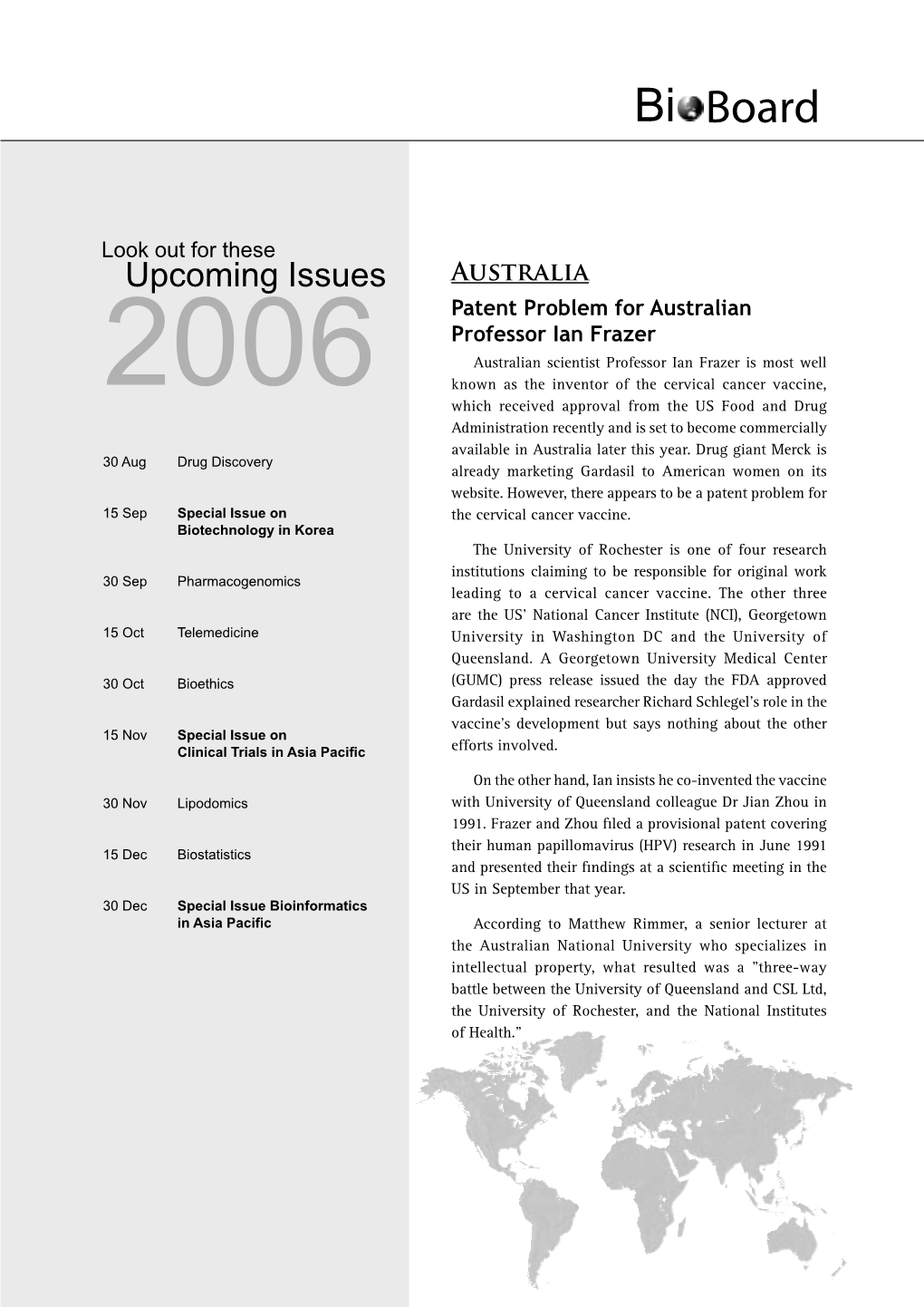 Patent Problem for Australian Professor Ian Frazer • Prana Co