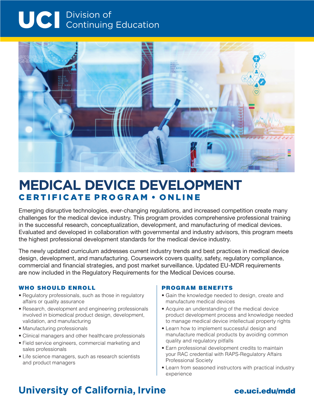 Medical Device Development Program Flyer