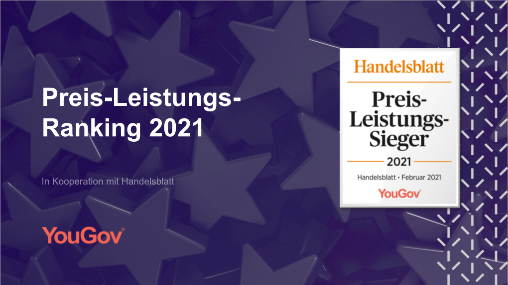 Preis-Leistungs- Ranking 2021 Inhalt