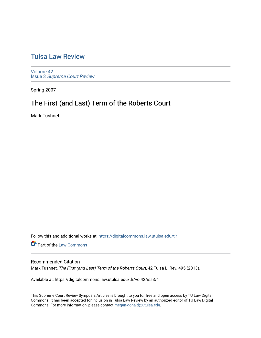 Term of the Roberts Court