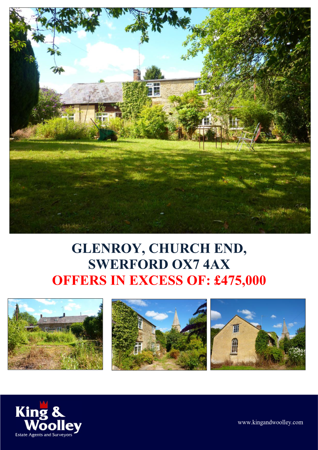 Glenroy, Church End, Swerford Ox7 4Ax Offers in Excess Of: £475,000