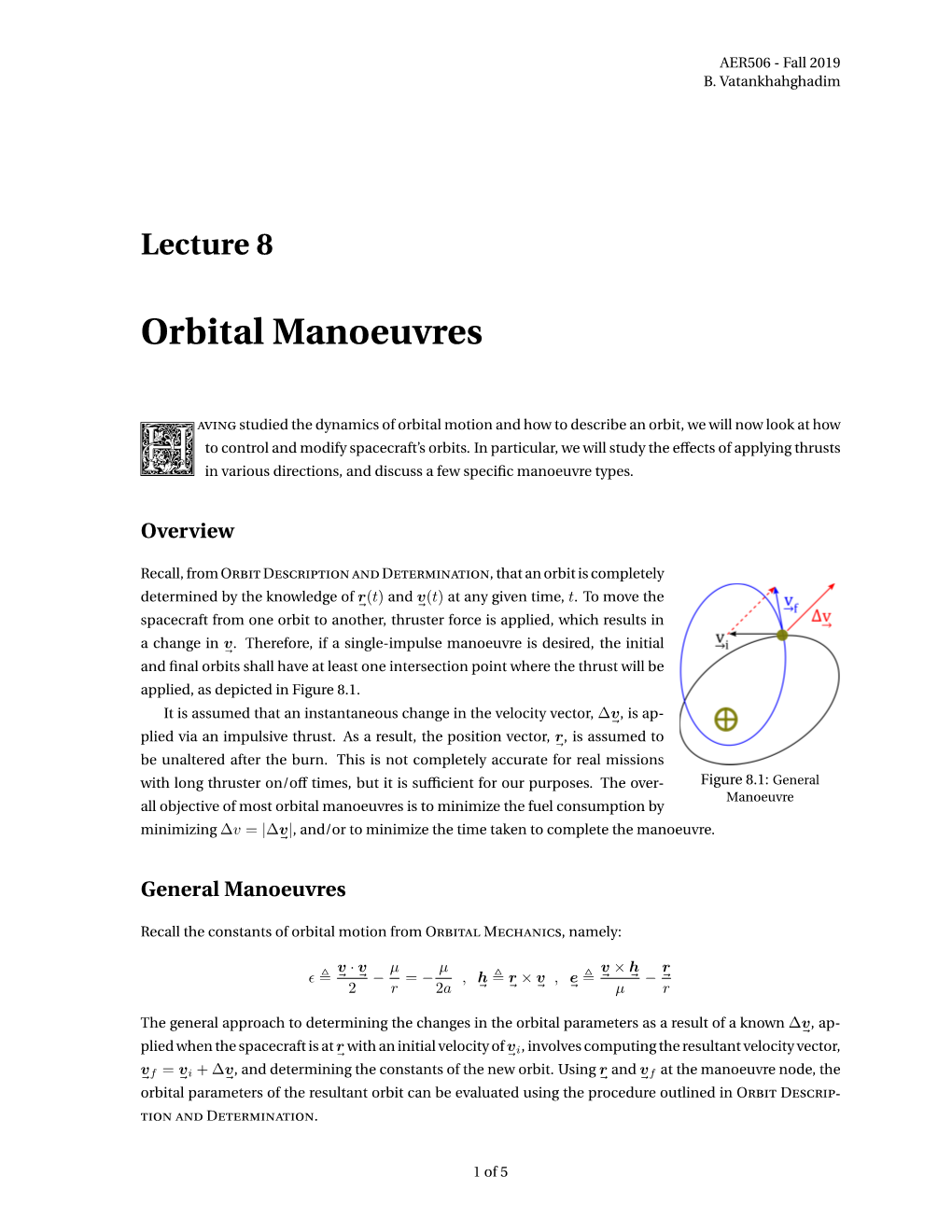 Orbital Manoeuvres