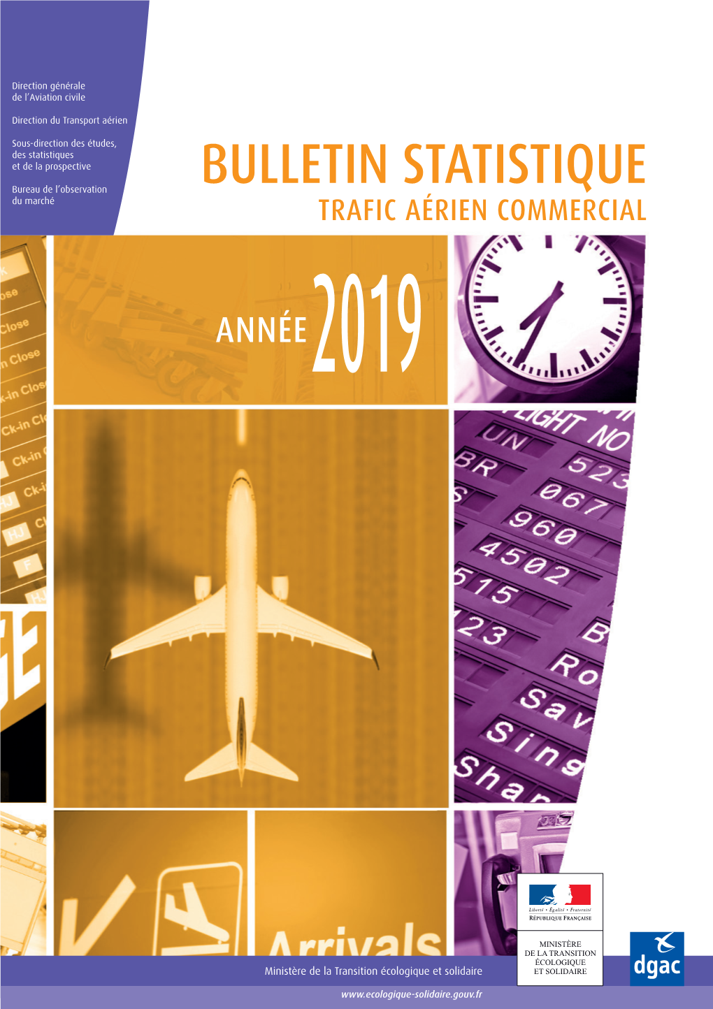 Bulletin Statistique Du Trafic Aérien Commercial, Année 2019