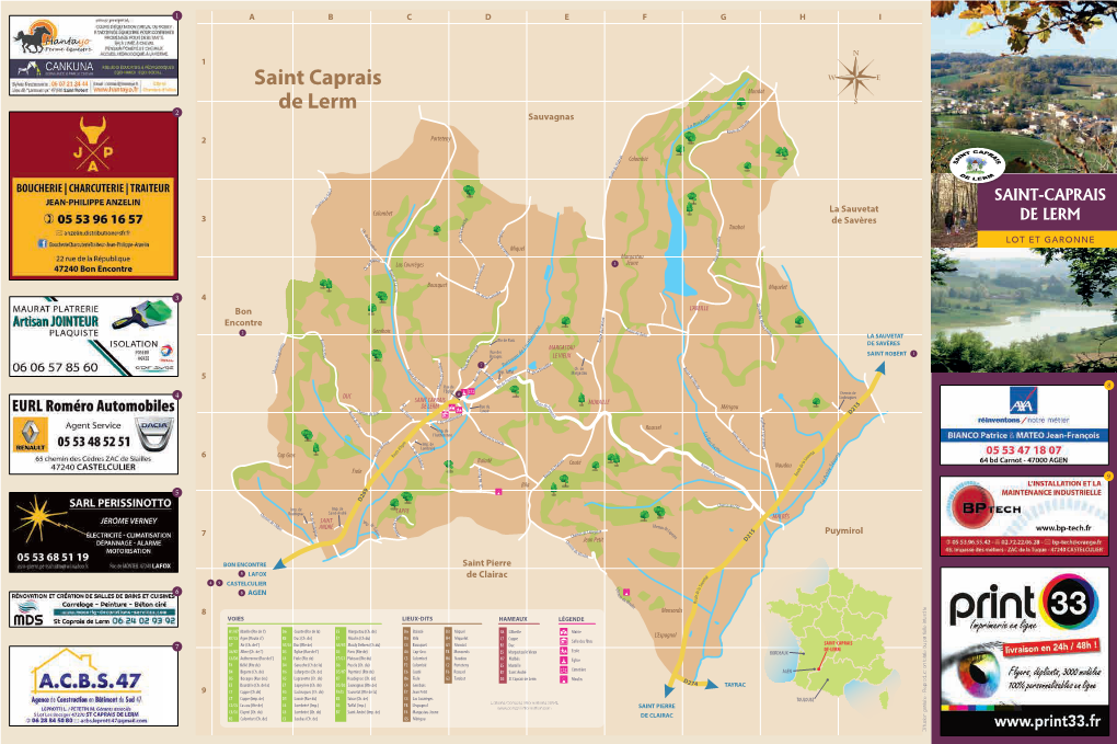 Saint-Caprais De Lerm Localisation La Commune De SAINT CAPRAIS DE LERM Fait Partie De L’Agglomération D’Agen Qu’Elle a Rejoint En 2011