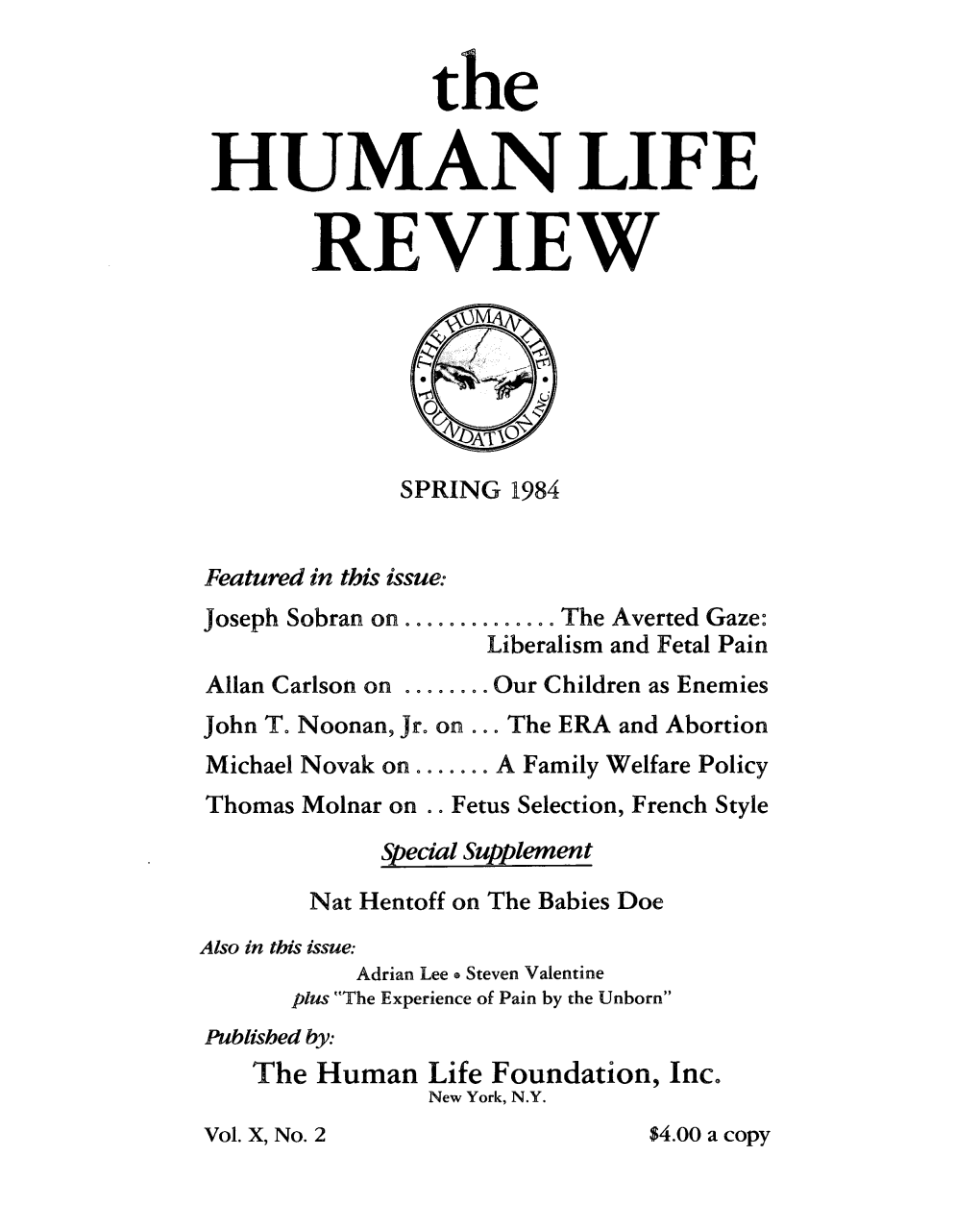 Human Life Review