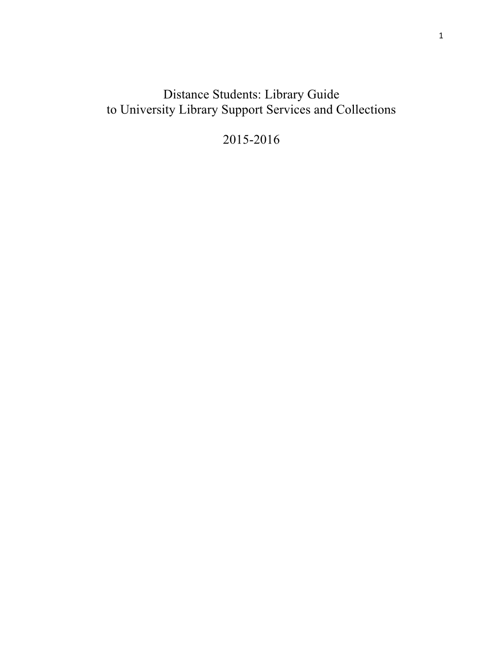 Library Guide for Distance Students (.PDF)