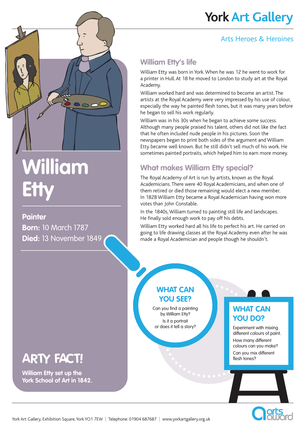 William Etty’S Life William Etty Was Born in York