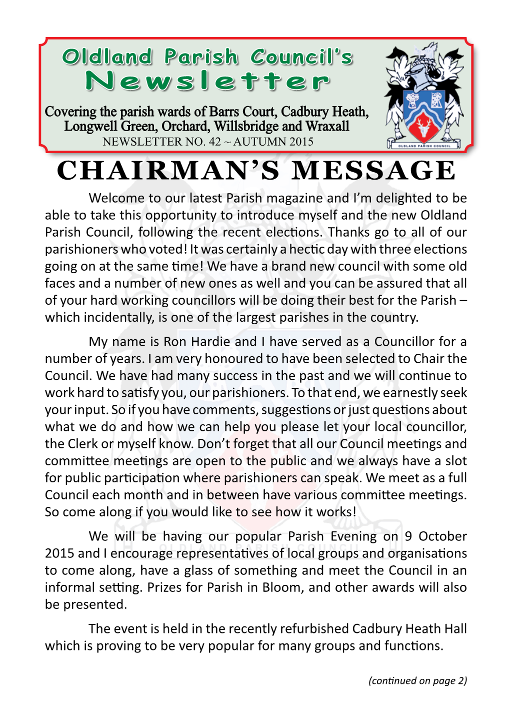 Chairman's Message
