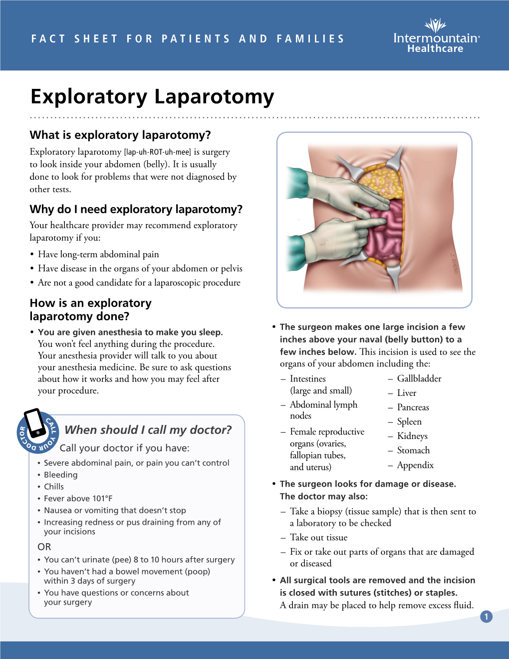 Exploratory Laparotomy