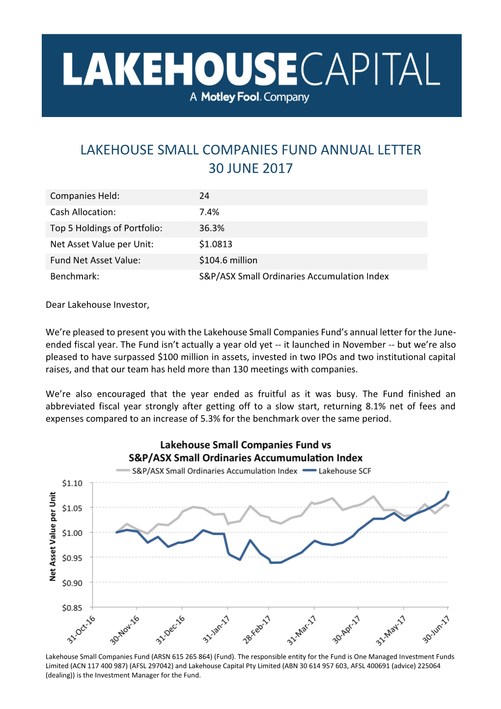 2017 Annual Letter