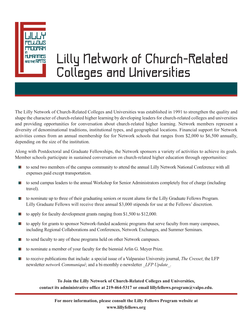 Lilly Network of Church-Related Colleges and Universities