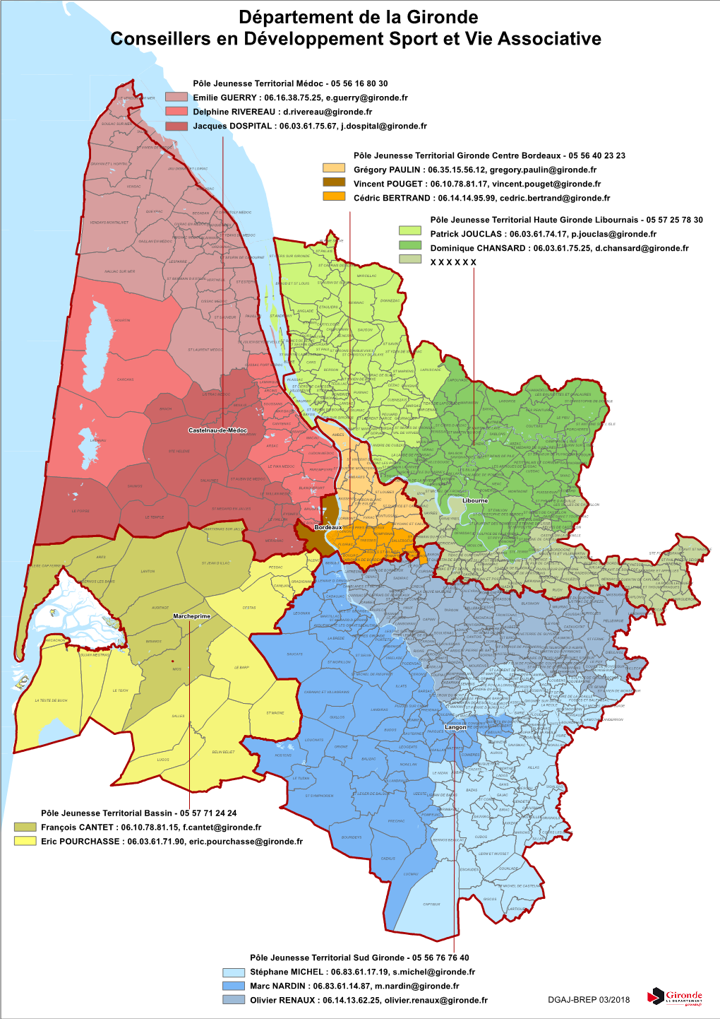 Département De La Gironde Conseillers En Développement Sport Et Vie Associative