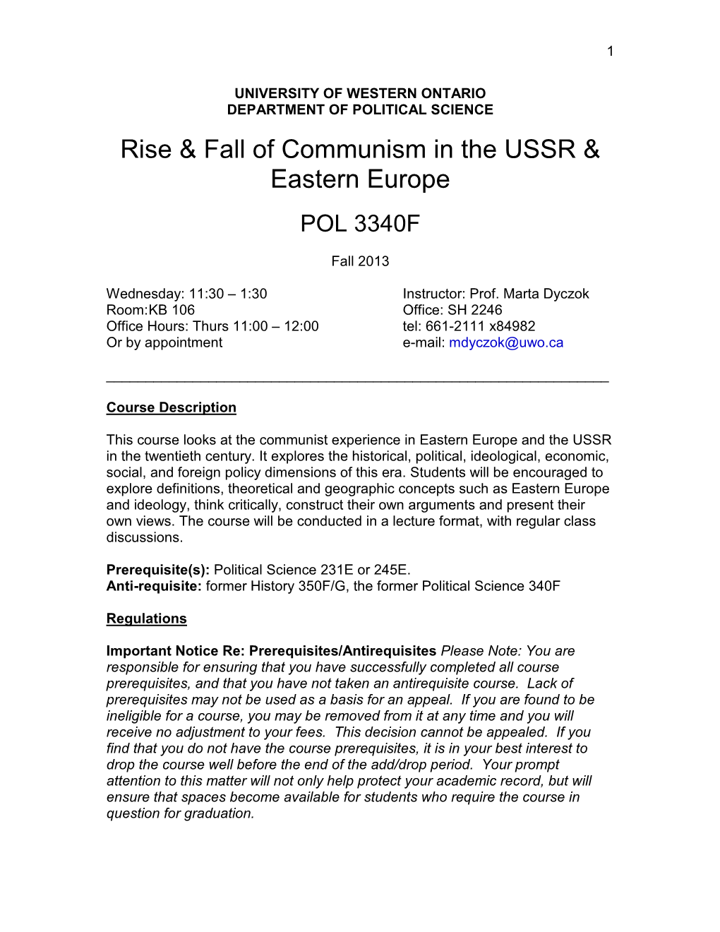 Rise & Fall of Communism in the USSR & Eastern Europe