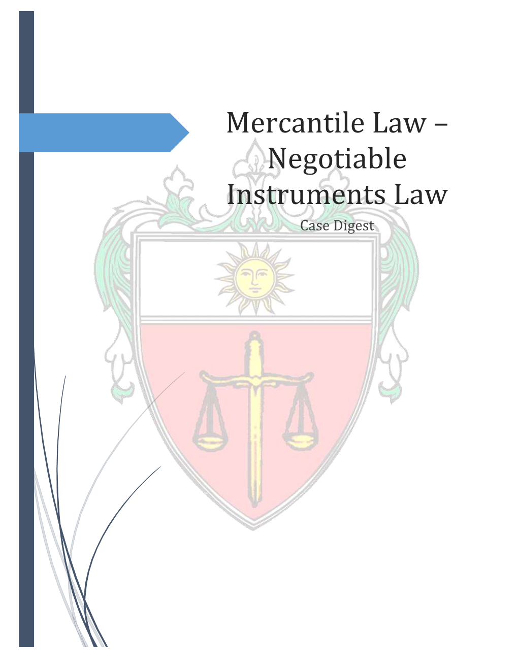 Negotiable Instruments Law