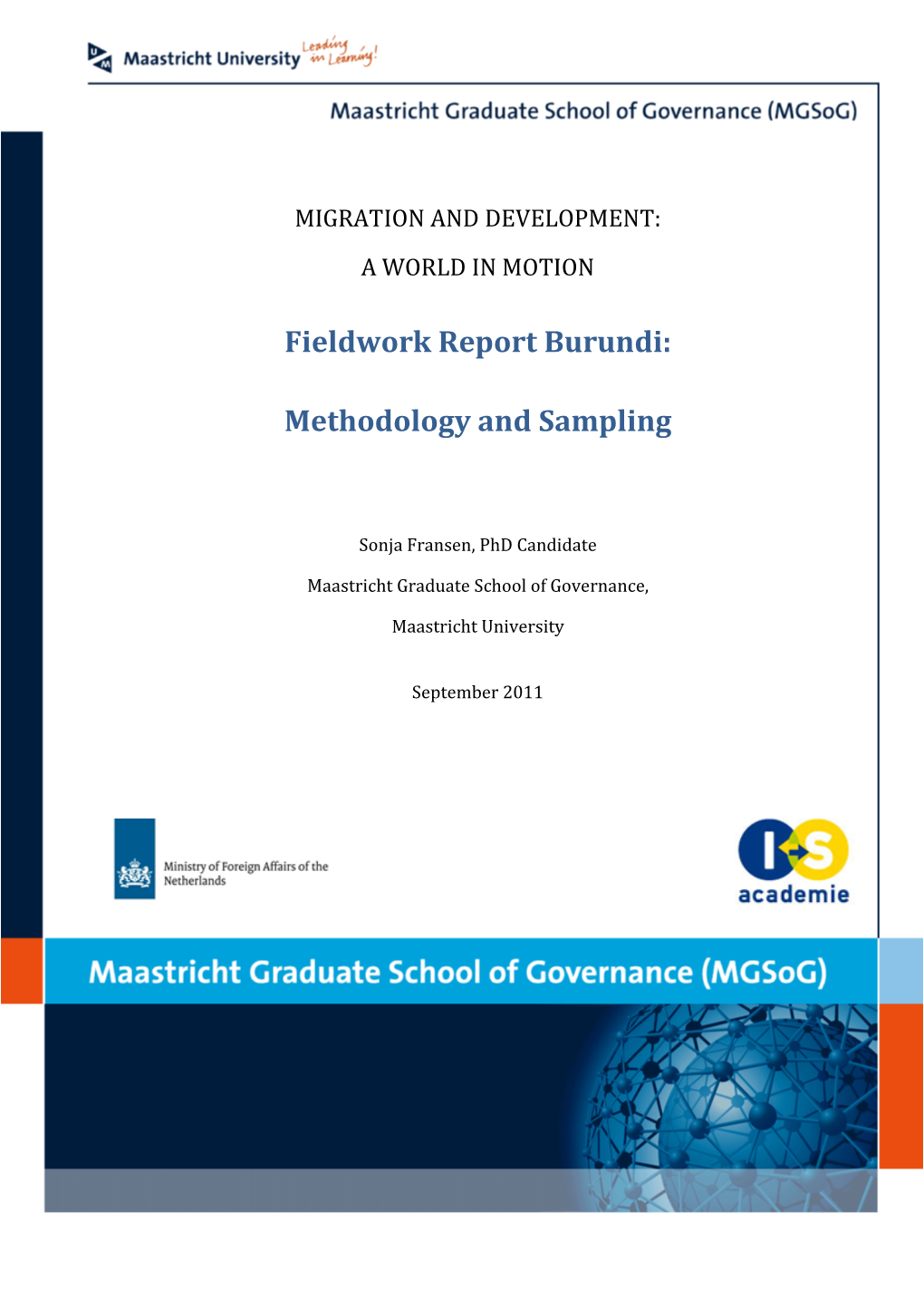 Fieldwork Report Burundi