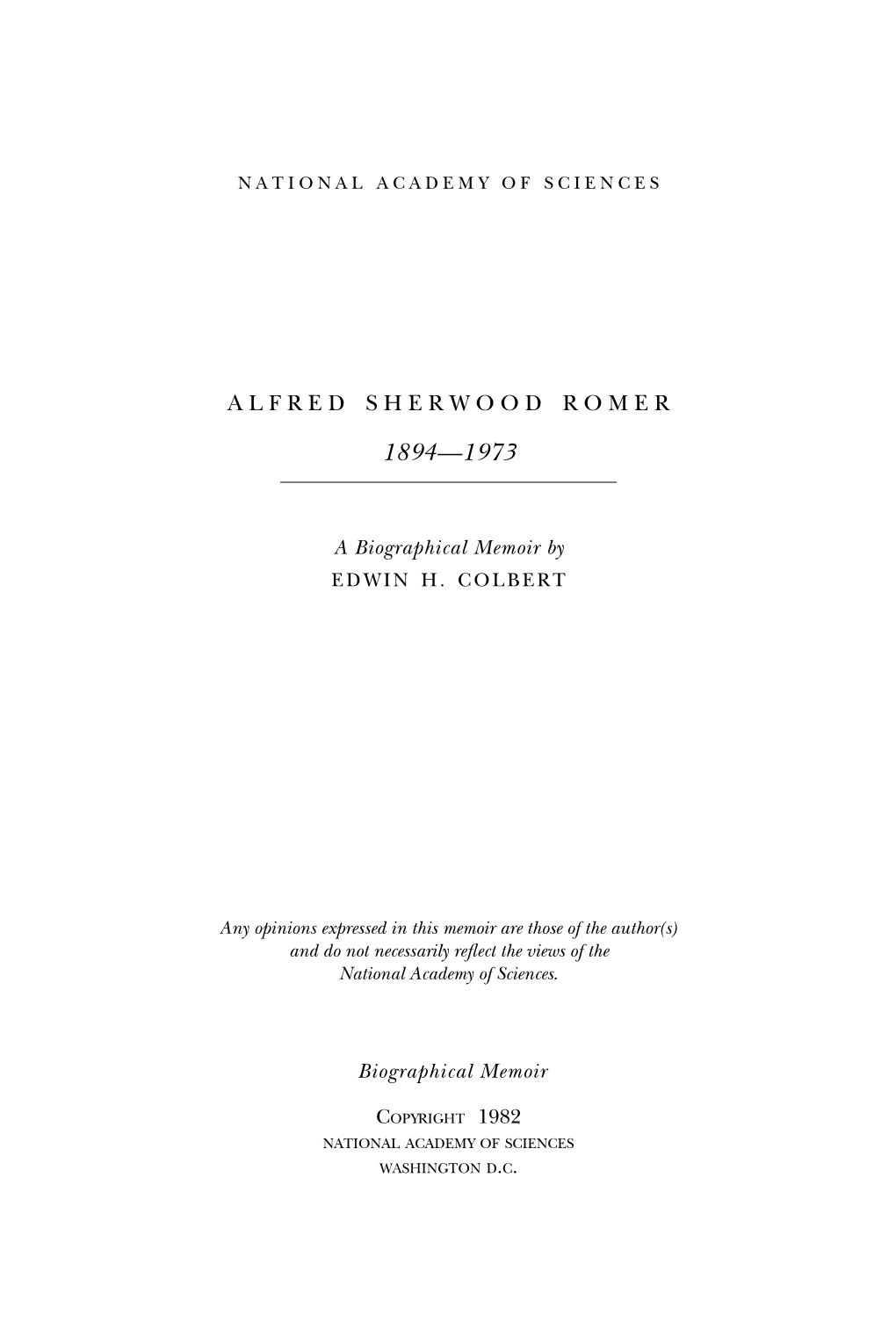 Alfred Romer to Hugh L