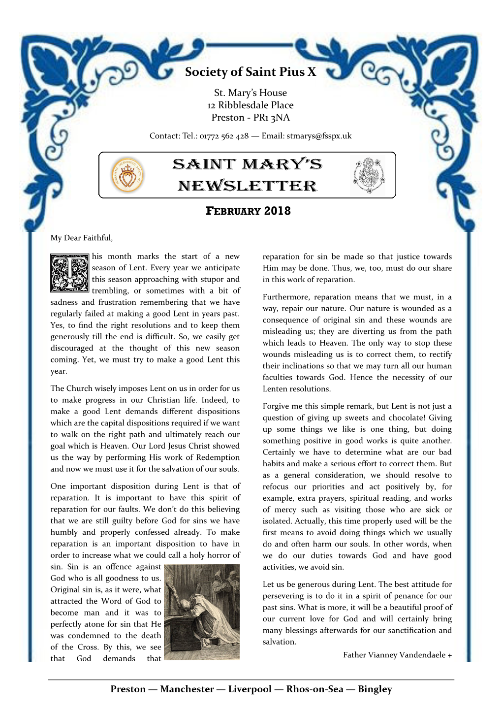 Saint Mary's Newsletter