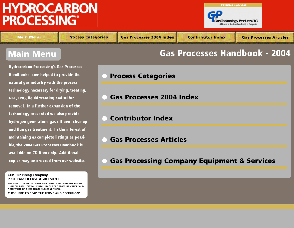 Gas Processes Handbook - 2004