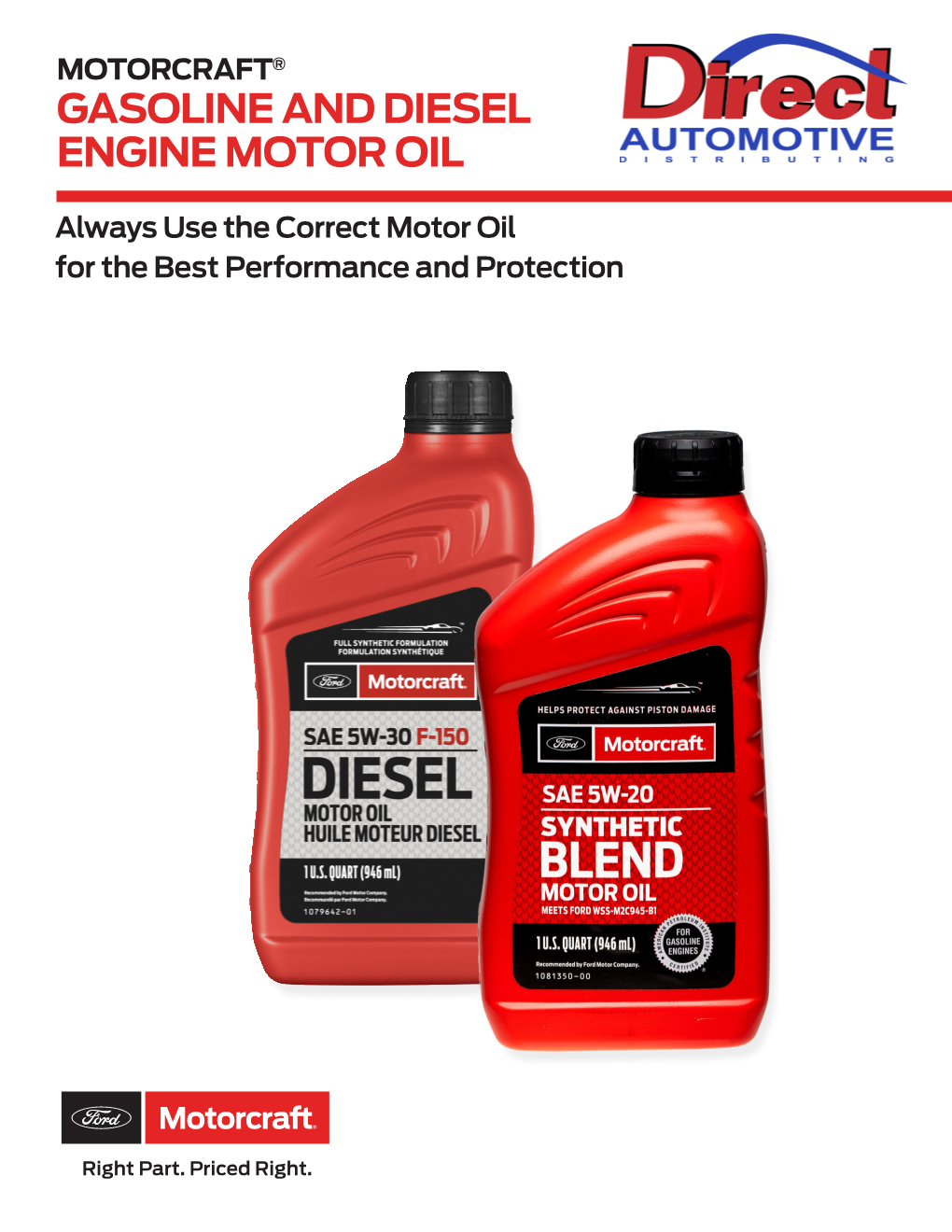 Motorcraft Gasoline and Diesel Engine Motor