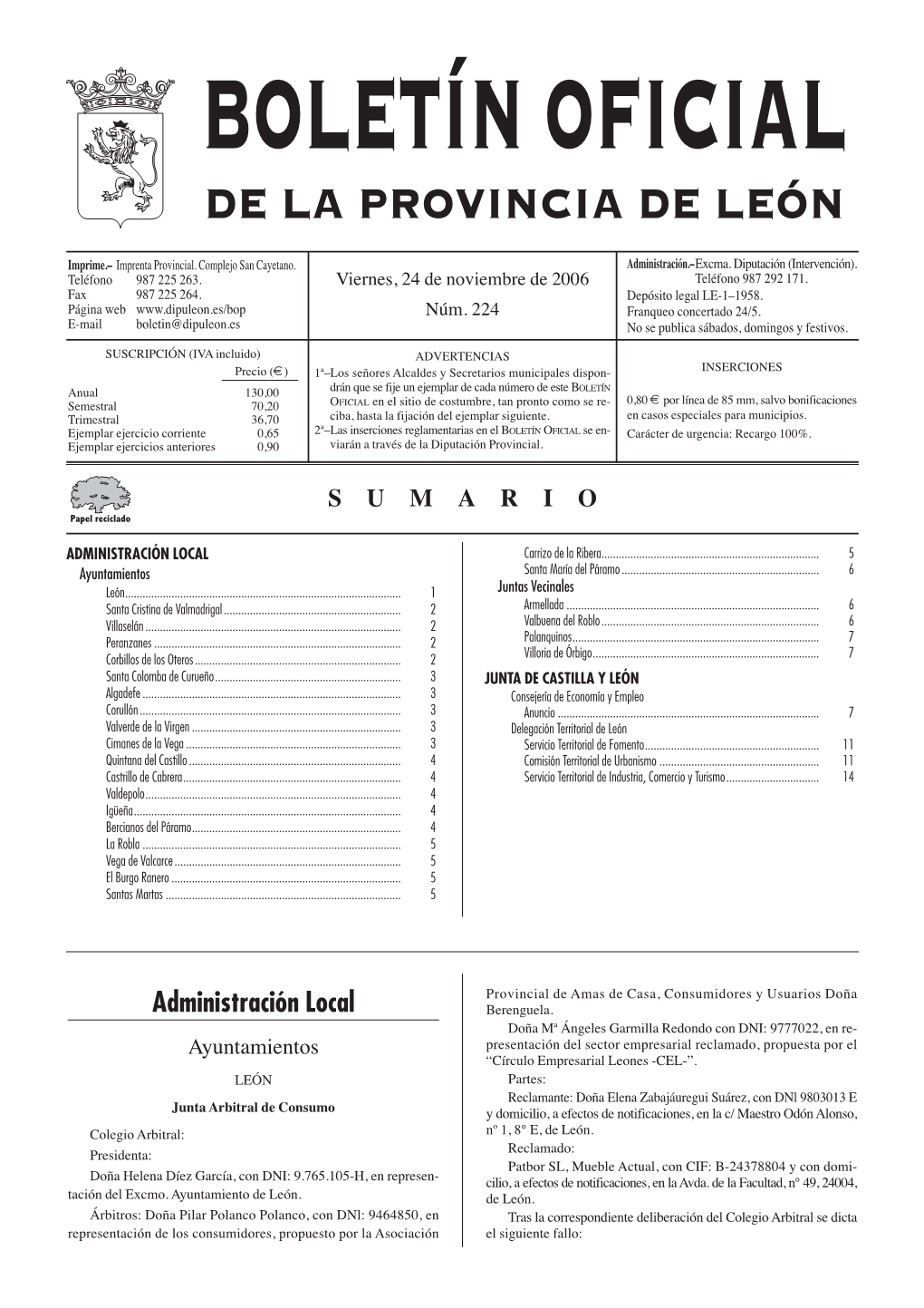 De La Provincia De León