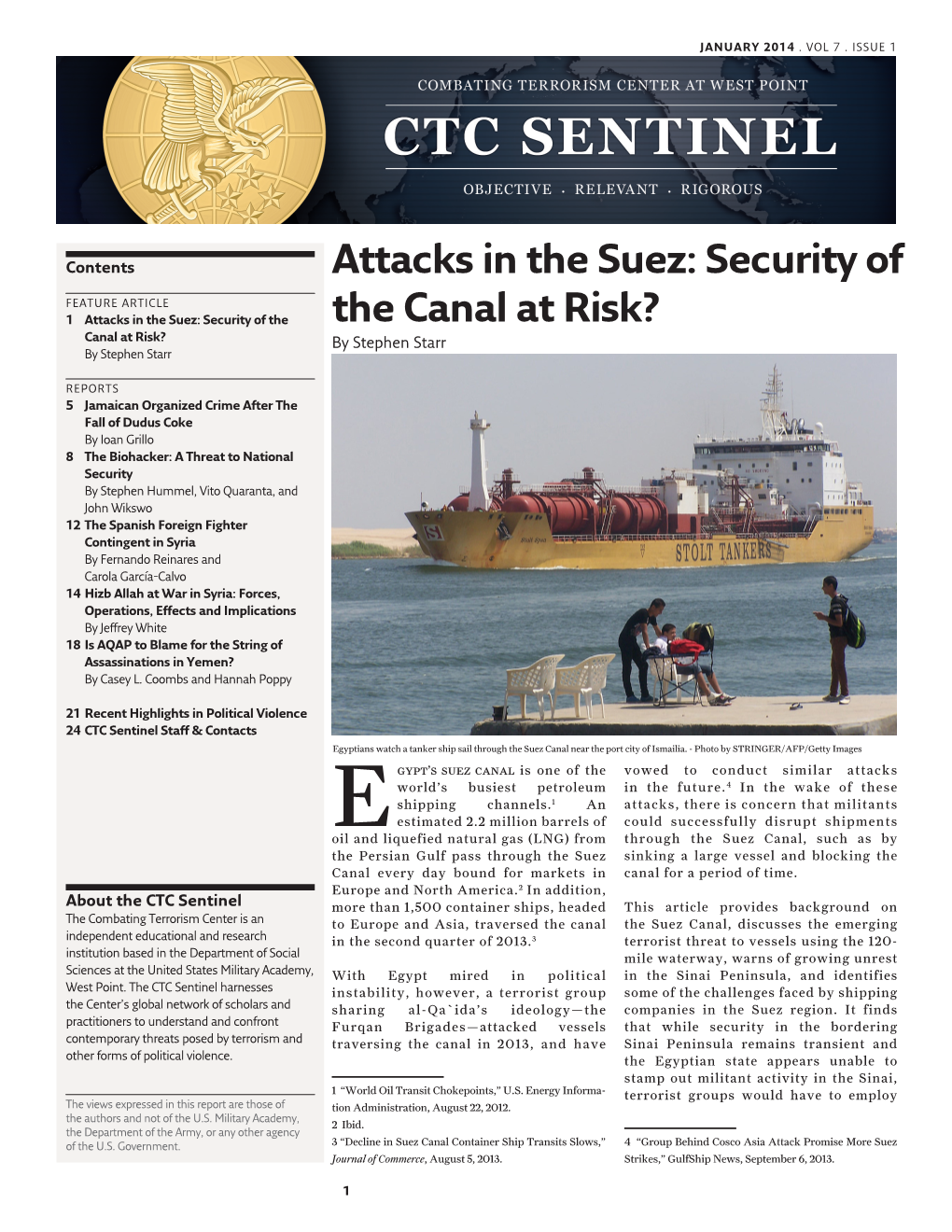 Attacks in the Suez: Security of the Canal at Risk?