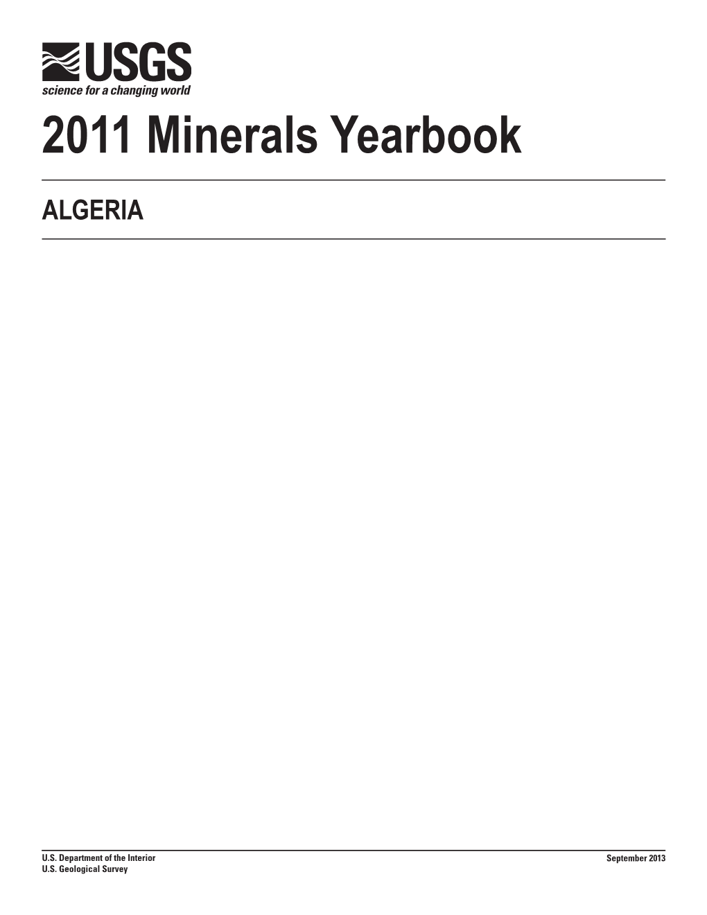 The Mineral Industry of Algeria in 2011