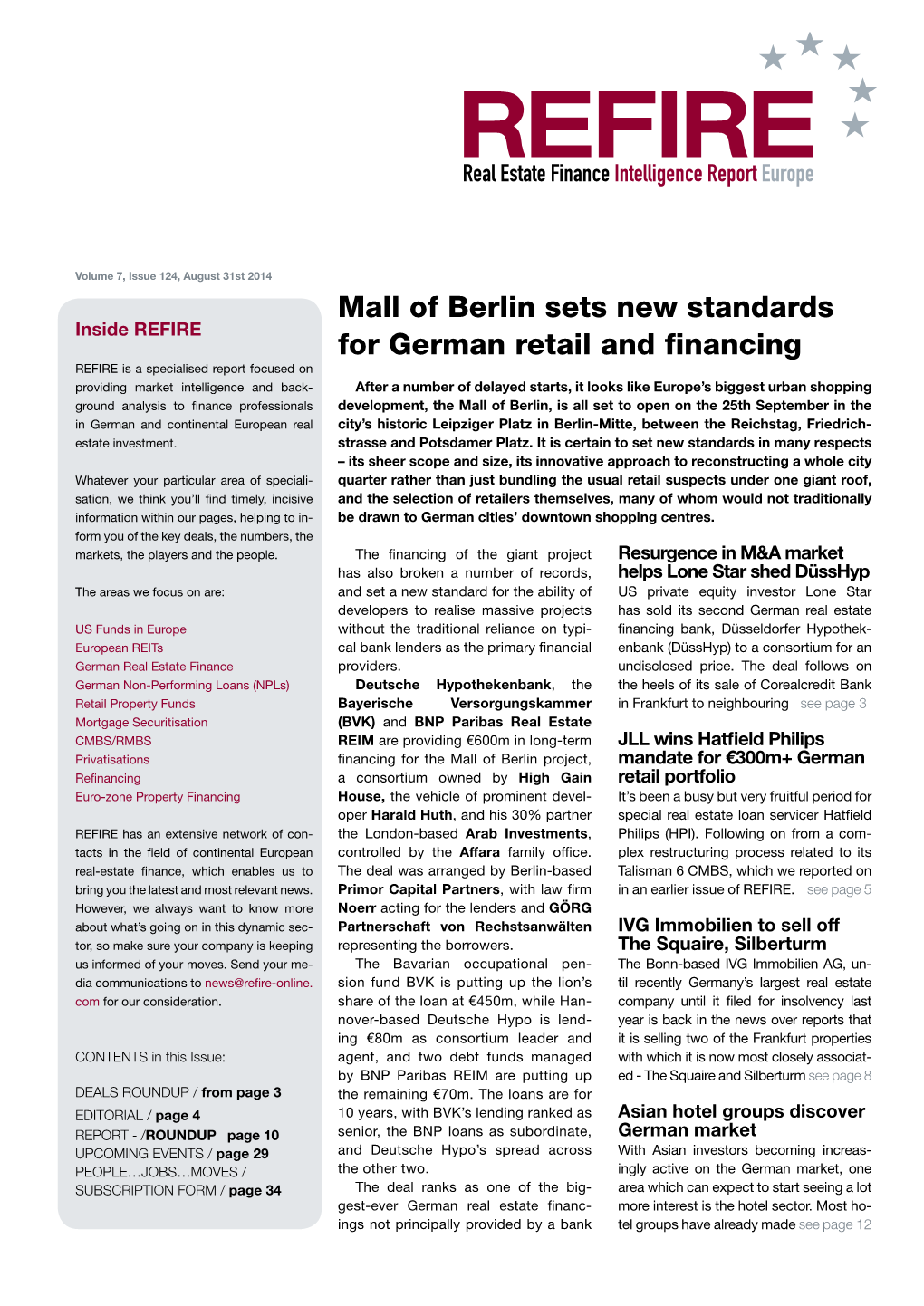 Mall of Berlin Sets New Standards for German Retail and Financing