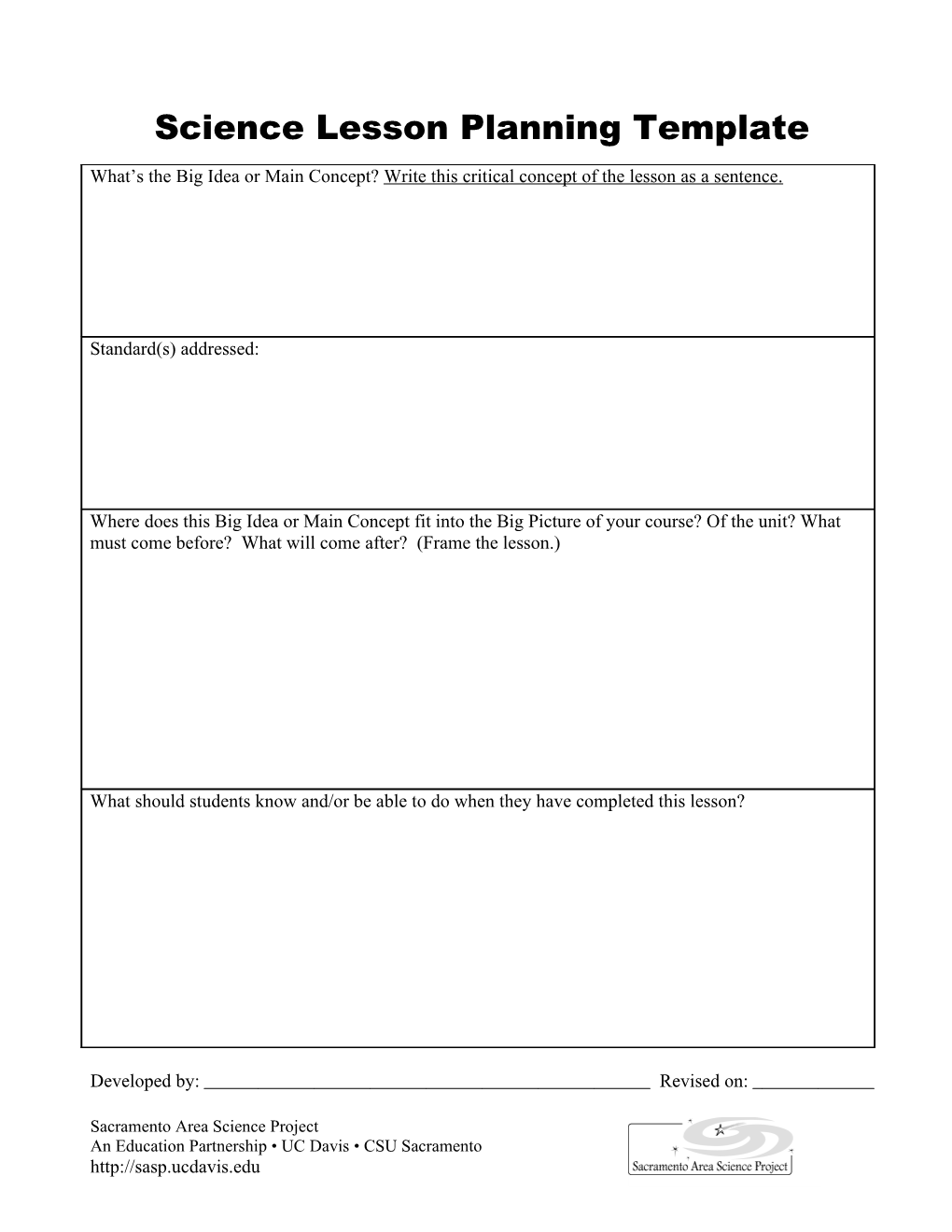 Science Lesson Planning Template s1