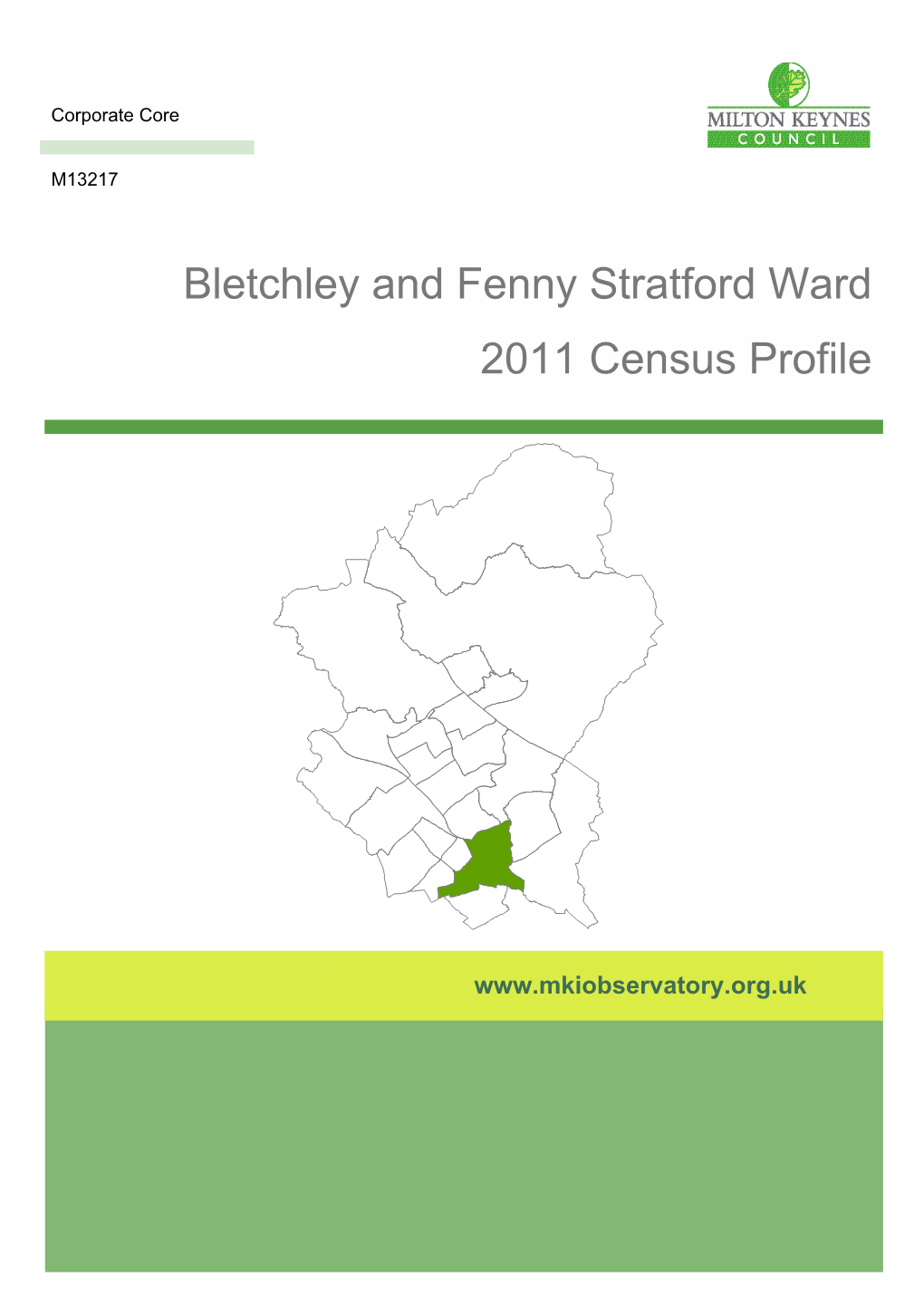 Bletchley and Fenny Stratford Ward 2011 Census Profile