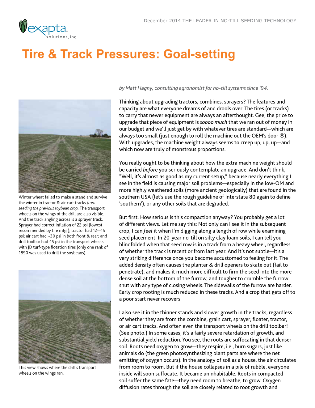 Tire & Track Pressures