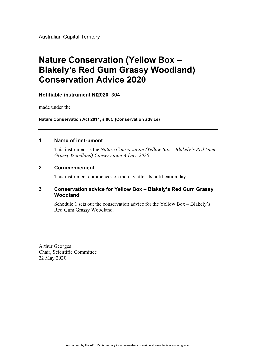 Yellow Box – Blakely's Red Gum Grassy Woodland