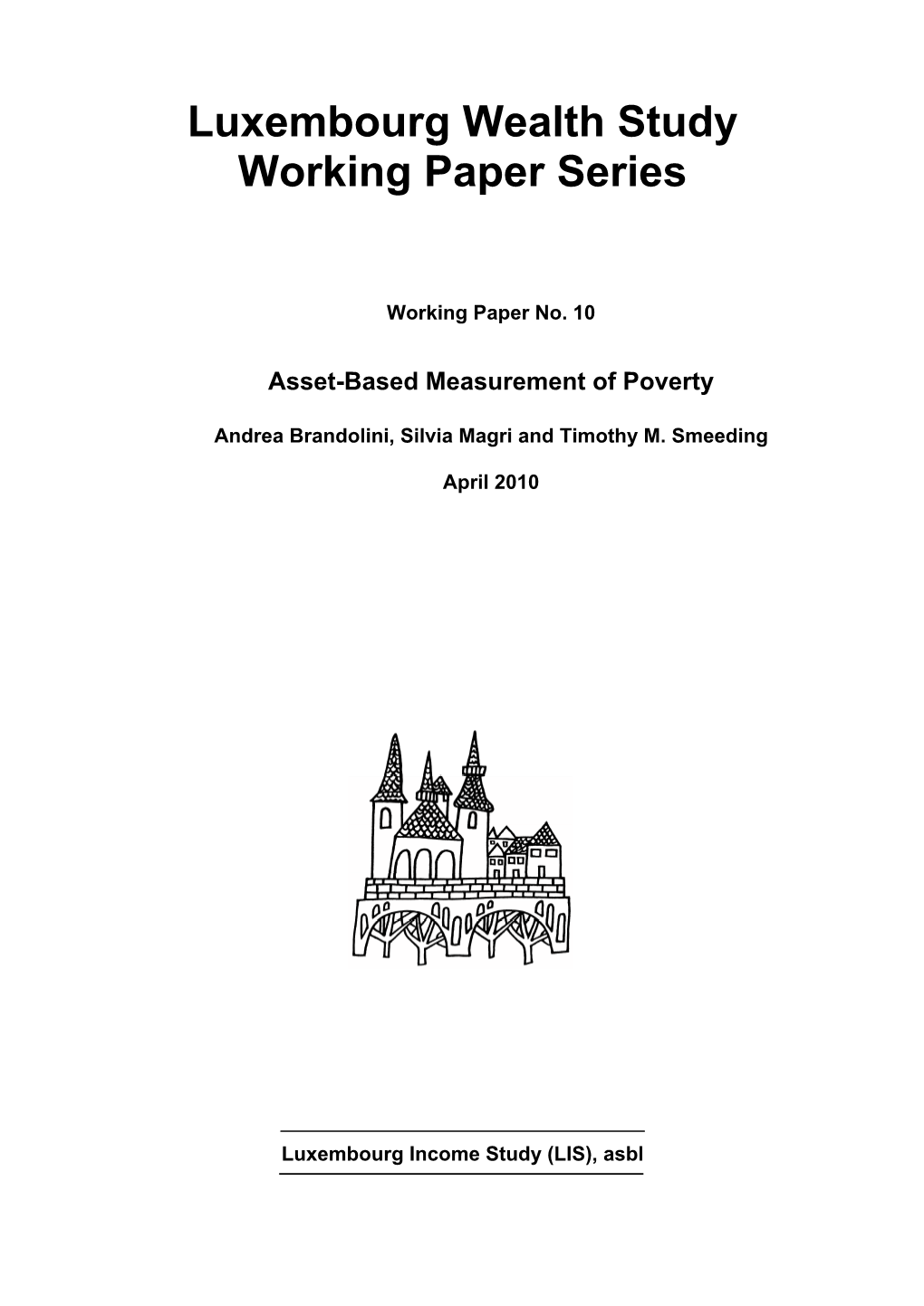 Luxembourg Wealth Study Working Paper Series