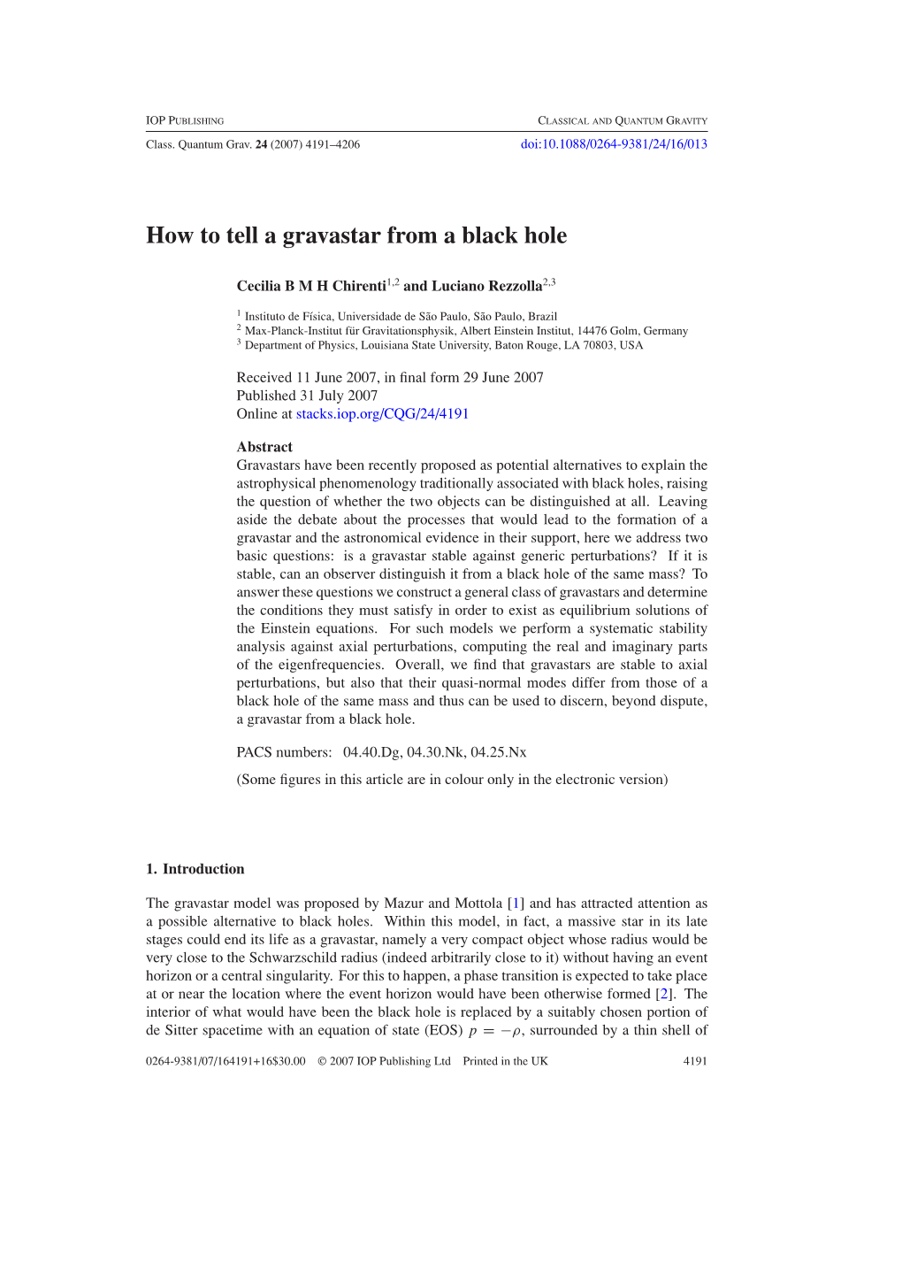 How to Tell a Gravastar from a Black Hole