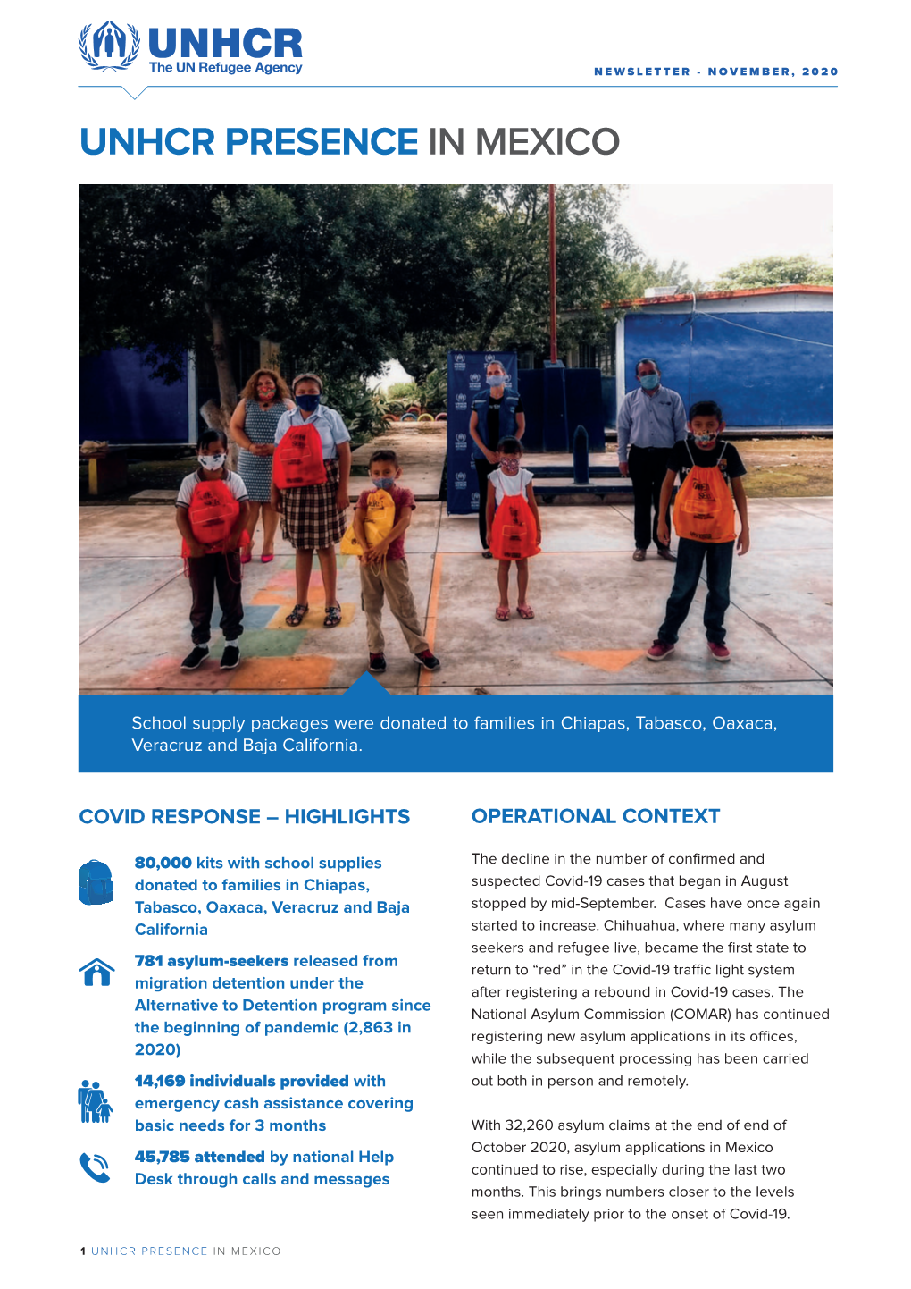 Unhcr Presence in Mexico