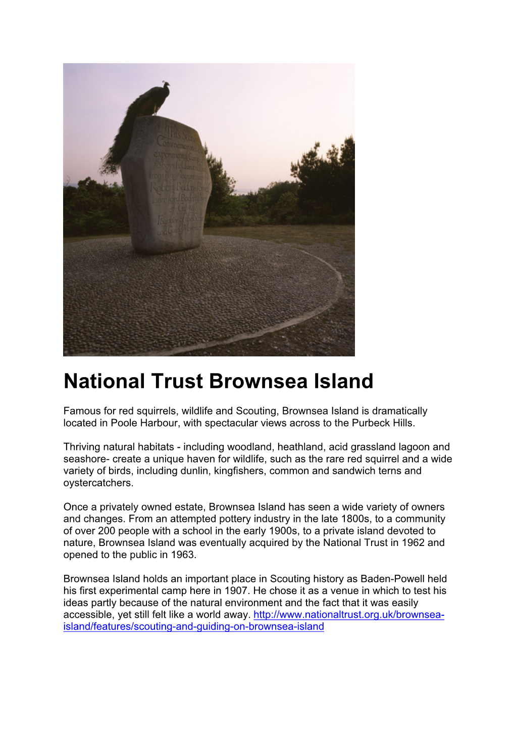 National Trust Brownsea Island