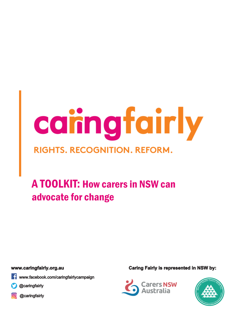 A TOOLKIT: How Carers in NSW Can Advocate for Change