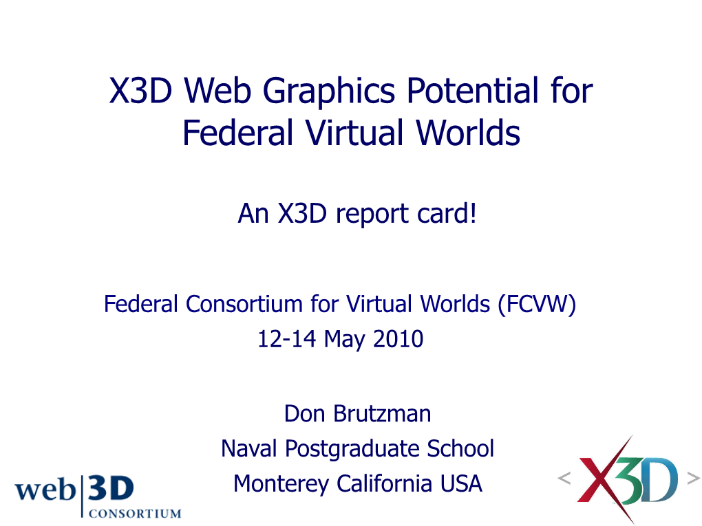 X3D Report Card!