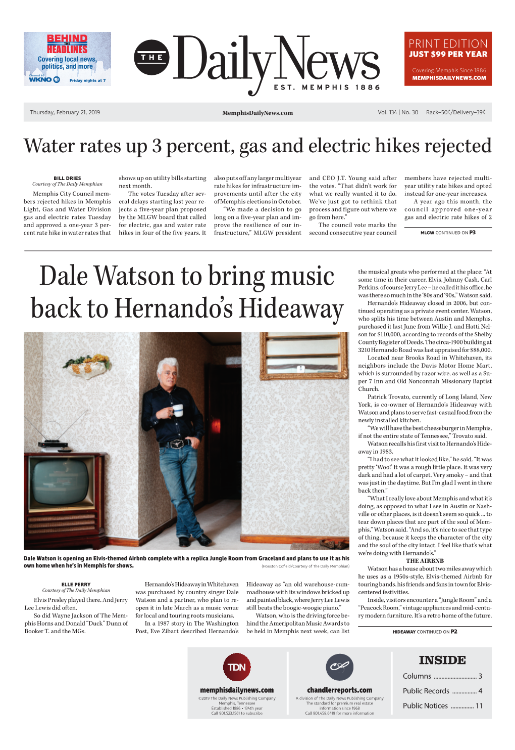 Dale Watson to Bring Music Back to Hernando's Hideaway