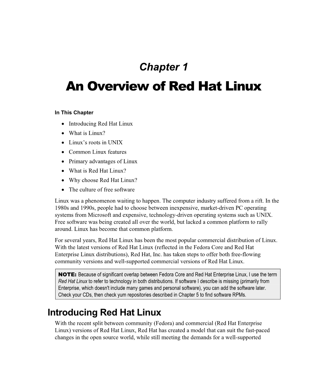 An Overview of Red Hat Linux