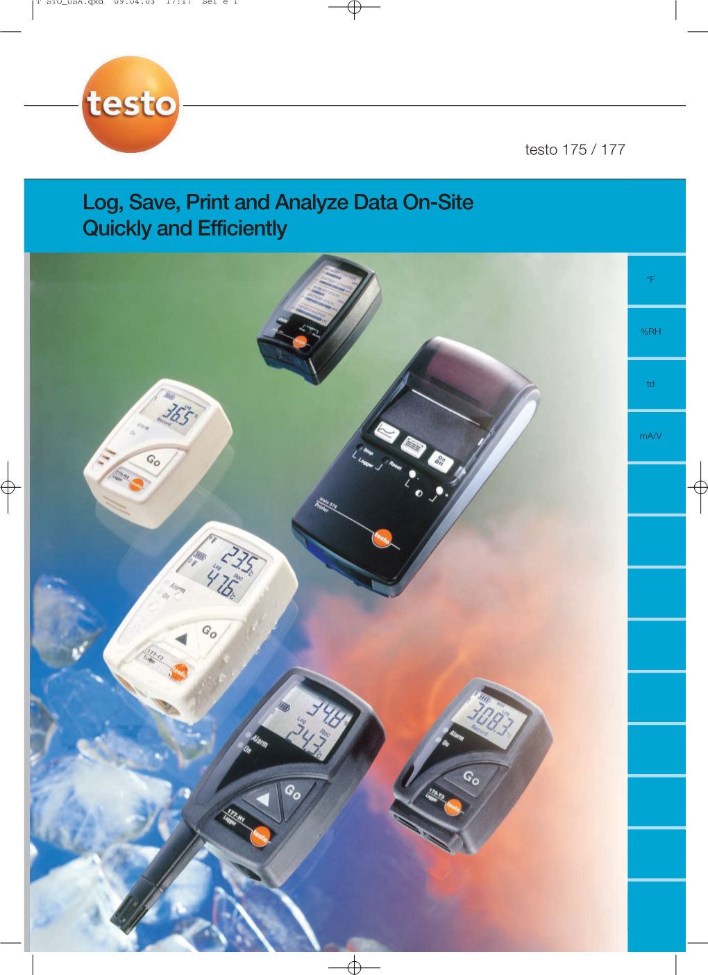 Testo 177 Series Data Loggers Datasheet